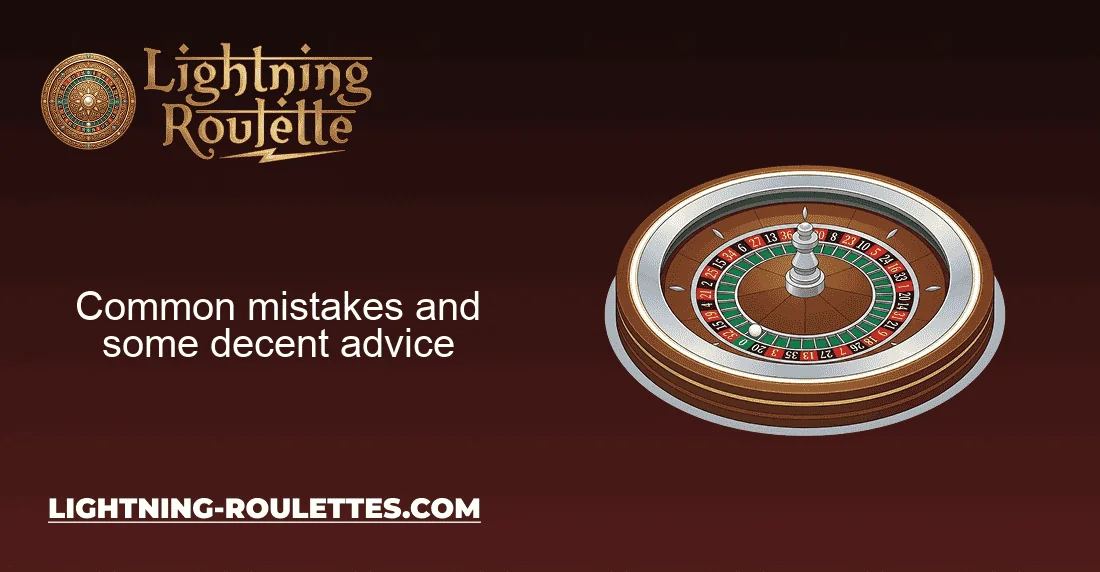 Common mistakes and some decent advice