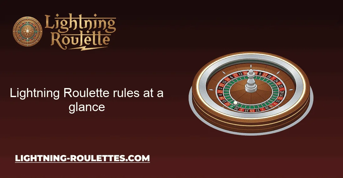 Lightning Roulette rules at a glance Lightning Roulette rules at a glance