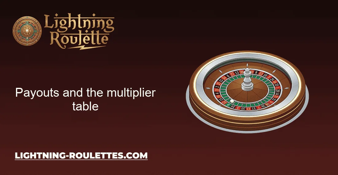 Payouts and the multiplier table